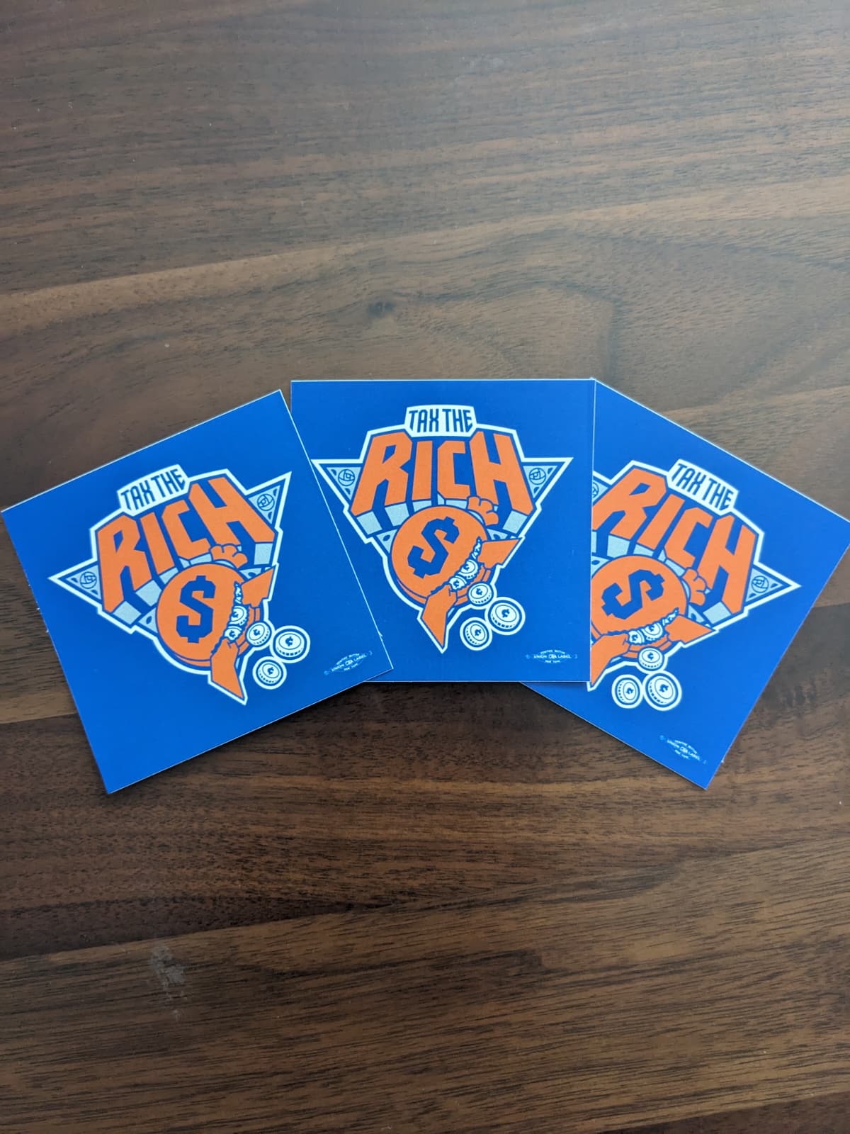 Tax the Rich NY Basketball Sticker